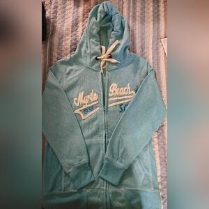 Teal Myrtle Beach Hoodie And Yellow Tshirt Bundle Size S
